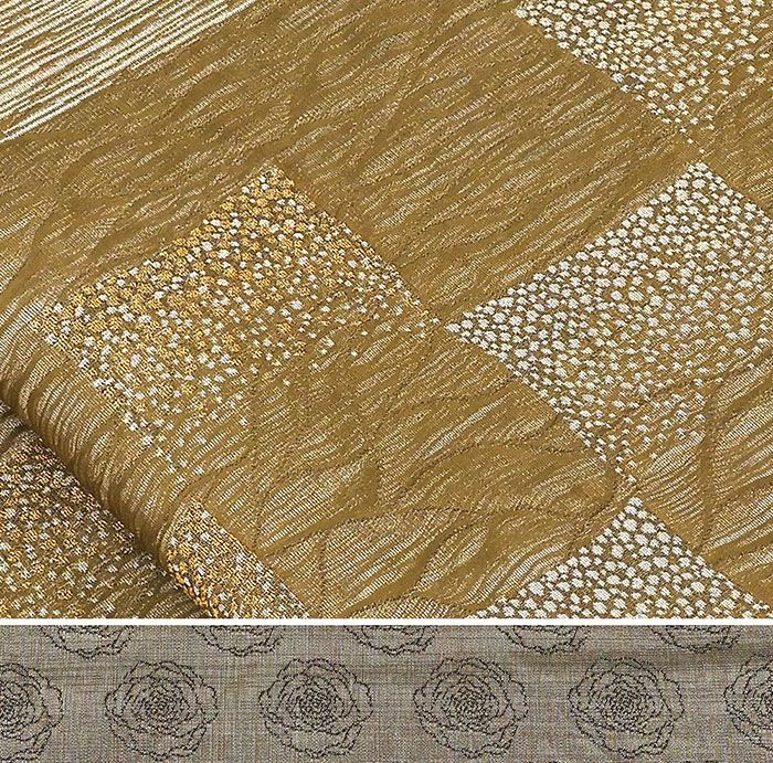 袋帯 正絹 染色作家 草野一騎作 格子花模様 袋帯 美品 リサイクル 中古 結婚式 入学式 卒業式 パーティー g0202 きもの翔鶴] 袋帯 正絹 染色作家 草野一騎作 格子花模様 袋帯 美品