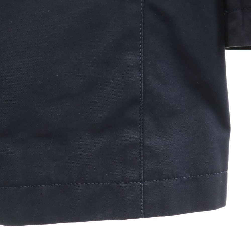 バーバリーブラックレーベル ステンカラーコート M ネイビー BURBERRY BLACK LABEL ライナー付き メンズ 古着