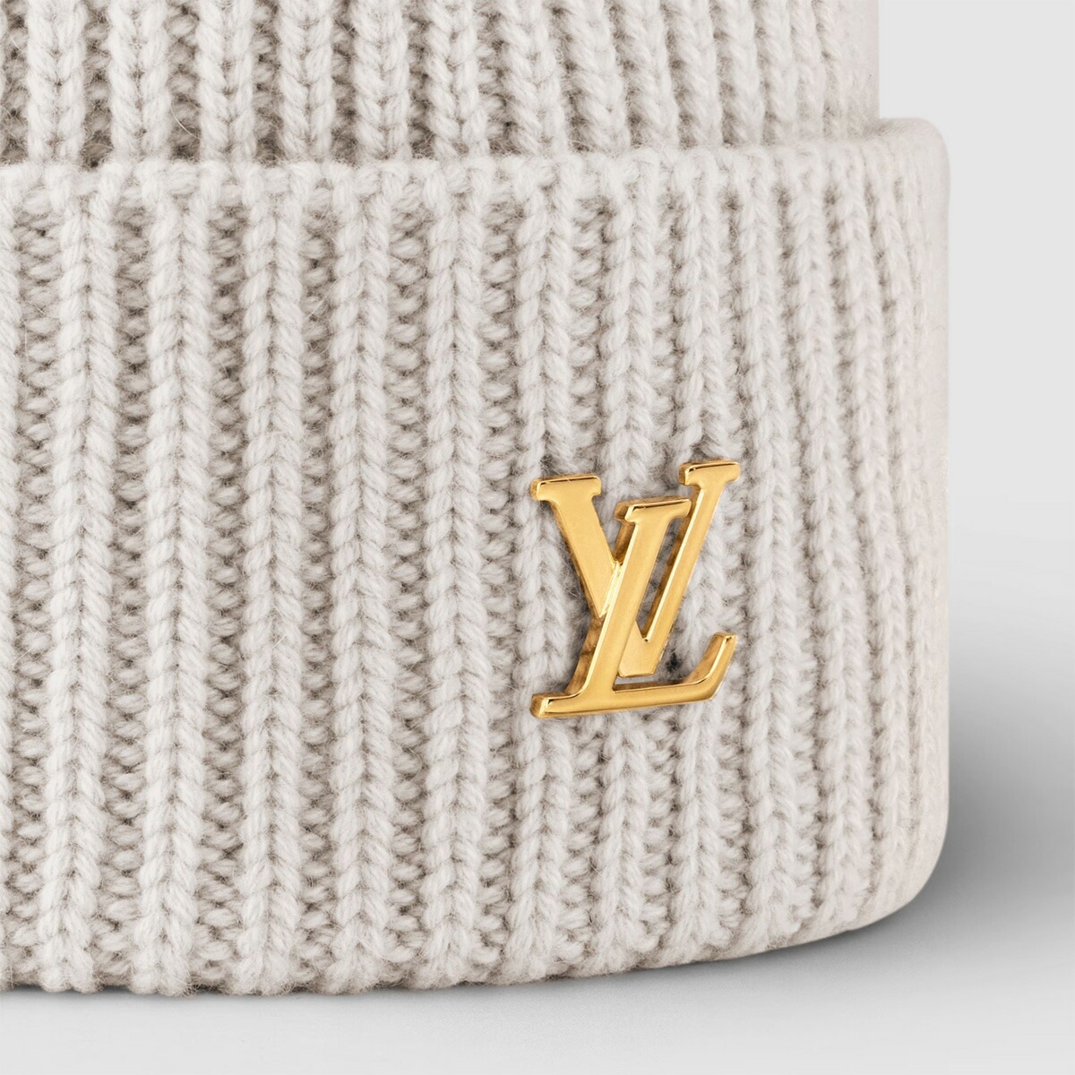 レディース ビーニー LV スパーク ニット帽 ニットキャップ カシミヤ グレージュ M78970