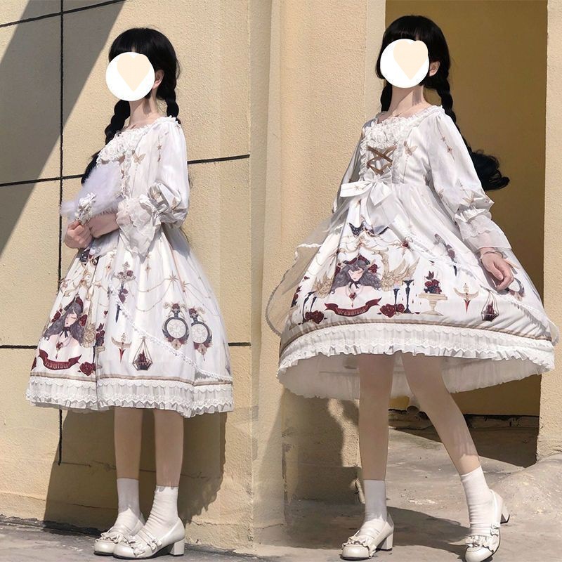 ロリータ少女のスカートスーツ 学生茶会ワンピース ロリータ少女のスカートスーツ 学生茶会ワンピース