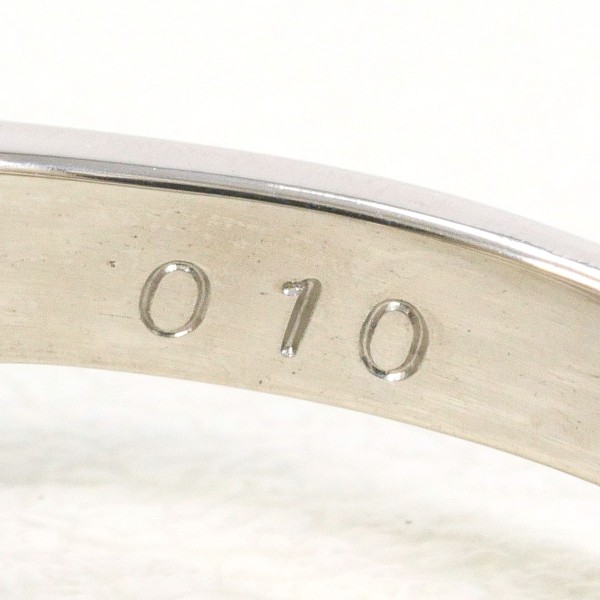 PT900 プラチナ リング 10号 パール(真珠) 約8mm ダイヤ 0.10 ジュエリー 中古 PT900 プラチナ リング 10号 パール(真珠) 約8mm ダイヤ 0.10 ジュエリー 中古
