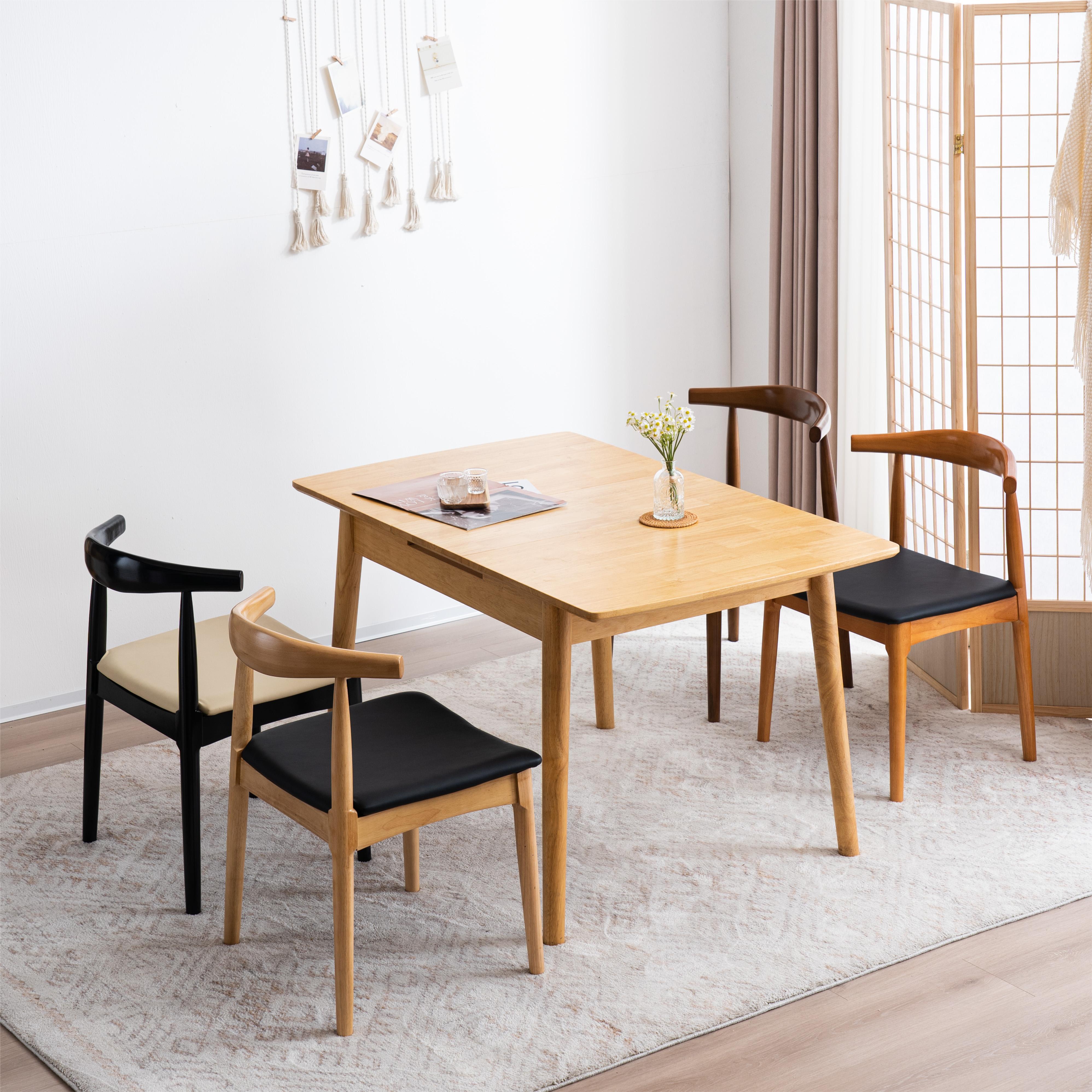 460ナチュラル+ブラック ダイニングチェア 椅子 木製 PU座面 おしゃれ イス リビング チェア 人気 ナチュラル 460ナチュラル+ブラック ダイニングチェア 椅子 木製 PU座面 おしゃれ イス リビング チェア 人気 ナチュラル