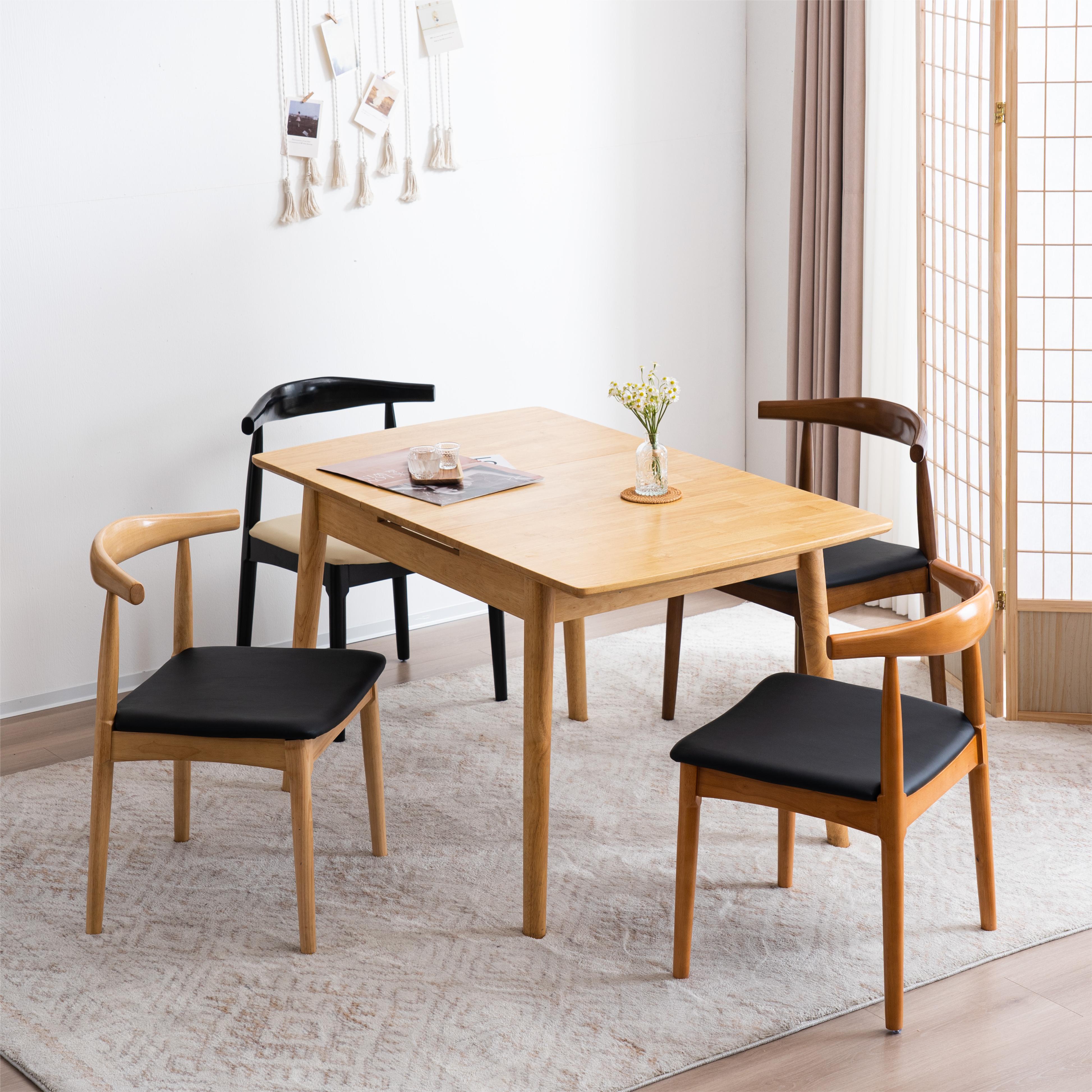 460ナチュラル+ブラック ダイニングチェア 椅子 木製 PU座面 おしゃれ イス リビング チェア 人気 ナチュラル 460ナチュラル+ブラック ダイニングチェア 椅子 木製 PU座面 おしゃれ イス リビング チェア 人気 ナチュラル