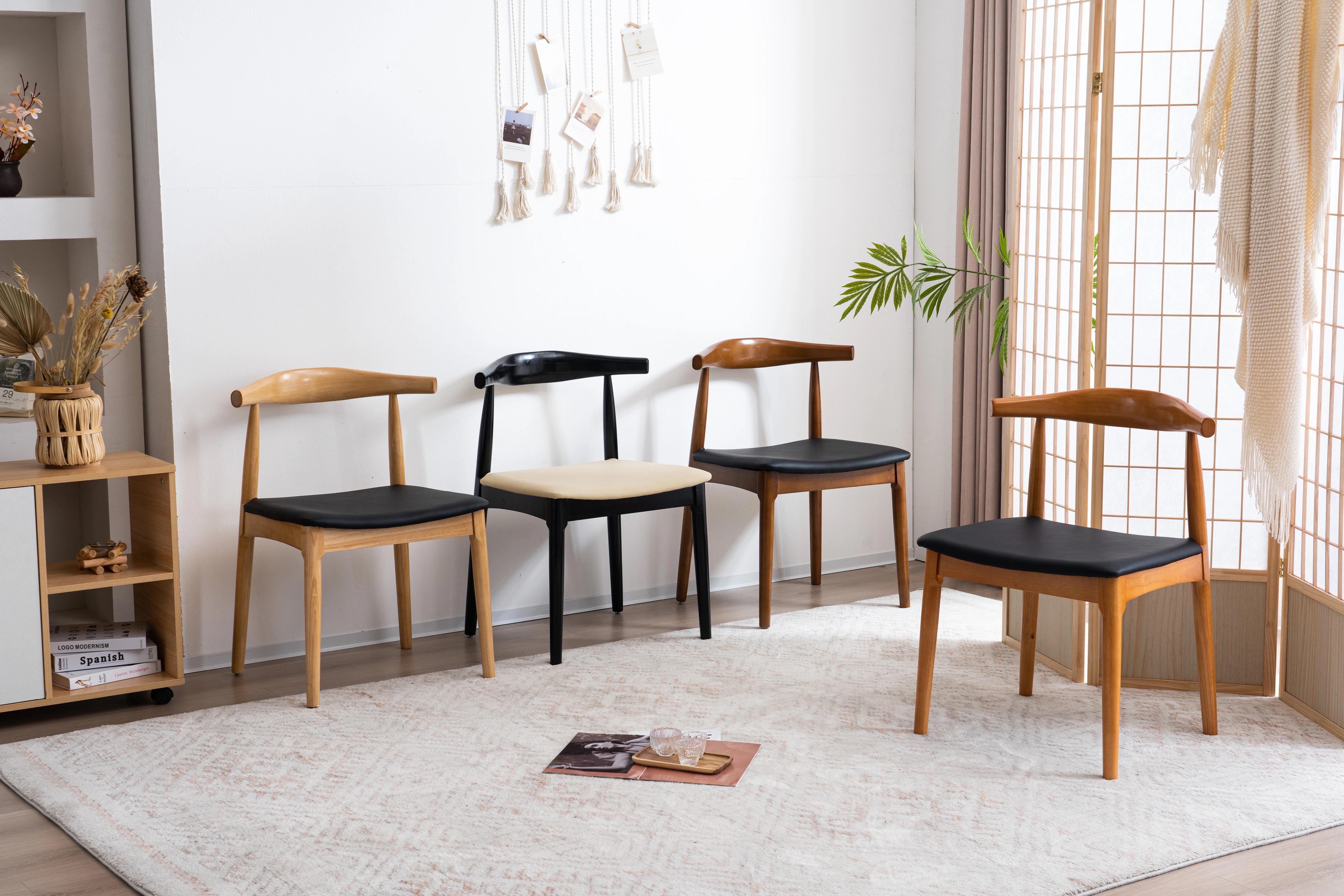 460ナチュラル+ブラック ダイニングチェア 椅子 木製 PU座面 おしゃれ イス リビング チェア 人気 ナチュラル 460ナチュラル+ブラック ダイニングチェア 椅子 木製 PU座面 おしゃれ イス リビング チェア 人気 ナチュラル