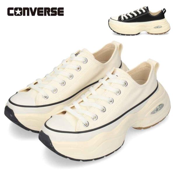 コンバース レディース スニーカー ローカット 厚底 レースアップ オールスター サージトレーナー OX CONVERSE ALL STAR 31312411 31312412 オフホワ