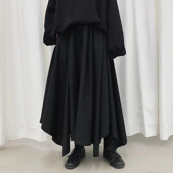 Qoo10] ワイドパンツ レディース 大きいサイズ