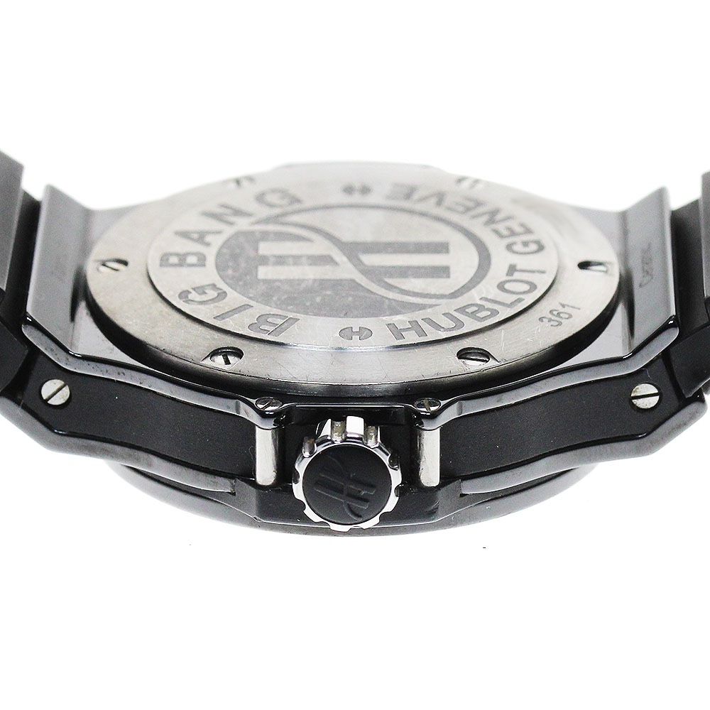ウブロ HUBLOT 361.CV.1270.RX.1104 ビッグバン ブラックマジック ダイヤベゼル クォーツ ボーイズ 保証書付き_843093【中古】 ウブロ HUBLOT 361.CV.1270.RX.1104 ビッグバン ブラックマジック ダイヤベゼル クォーツ ボーイズ 保証書付き_843093【中古】