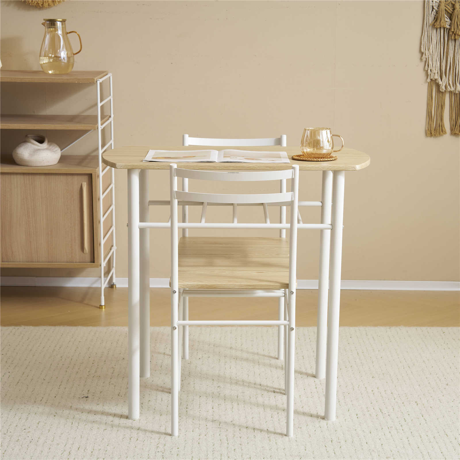 【日本国内出荷-3日で配達】ダイニングセット 2人用 3点セット 食卓 テーブル 収納付き おしゃれ コンパクトサイズ リビングテーブル カップルテーブル 木目調 おしゃれ 北欧 DJYC171 【日本国内出荷-3日で配達】ダイニングセット 2人用 3点セット 食卓 テーブル 収納付き おしゃれ コンパクトサイズ リビングテーブル カップルテーブル 木目調 おしゃれ 北欧 DJYC171