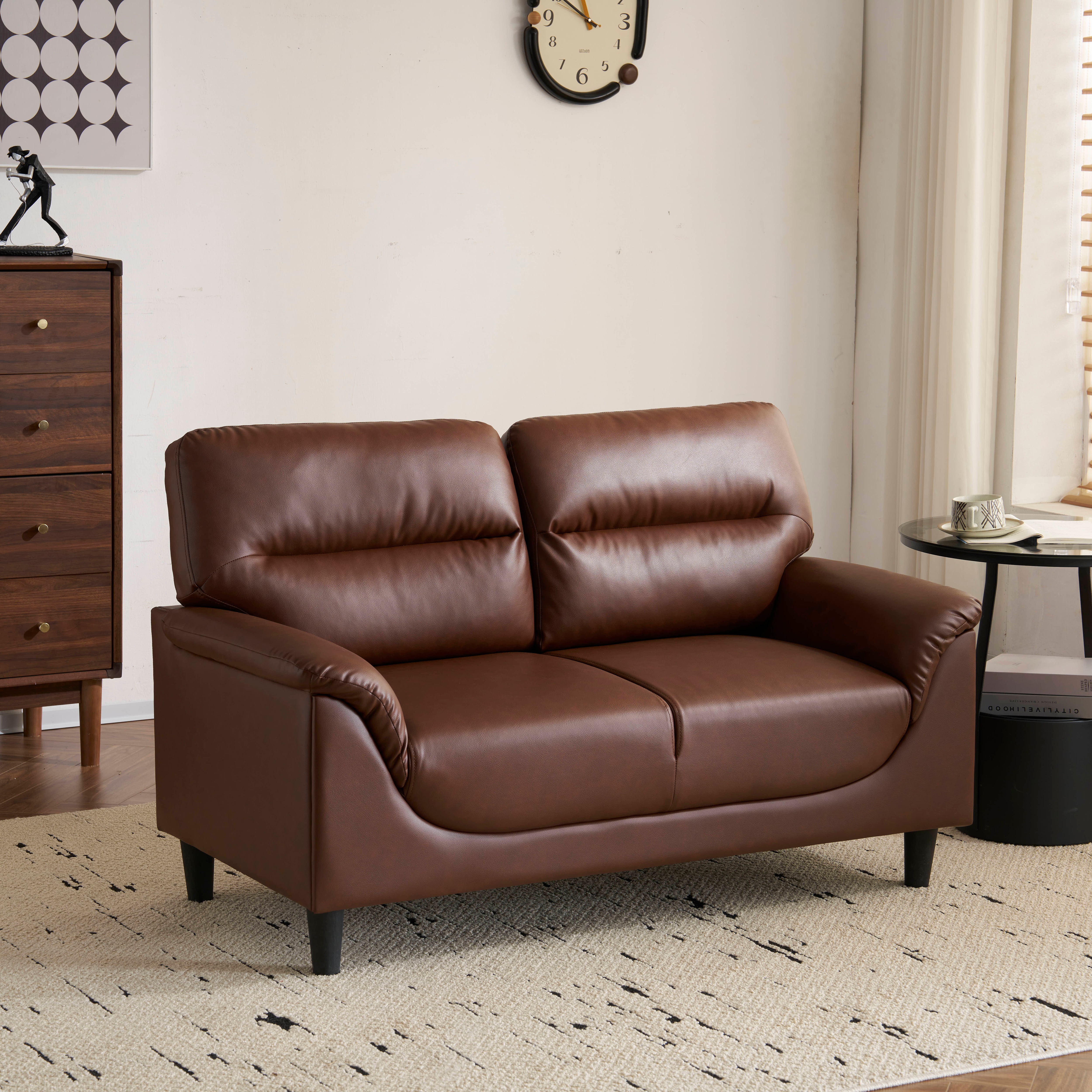 ソファ 二人掛け カウチ PUレザー モダン シンプル ソファー2P おしゃれ 座面肘掛け一体型 圧力分散 高品質 耐荷重 ソファ 二人掛け カウチ PUレザー モダン シンプル ソファー2P おしゃれ 座面肘掛け一体型 圧力分散 高品質 耐荷重