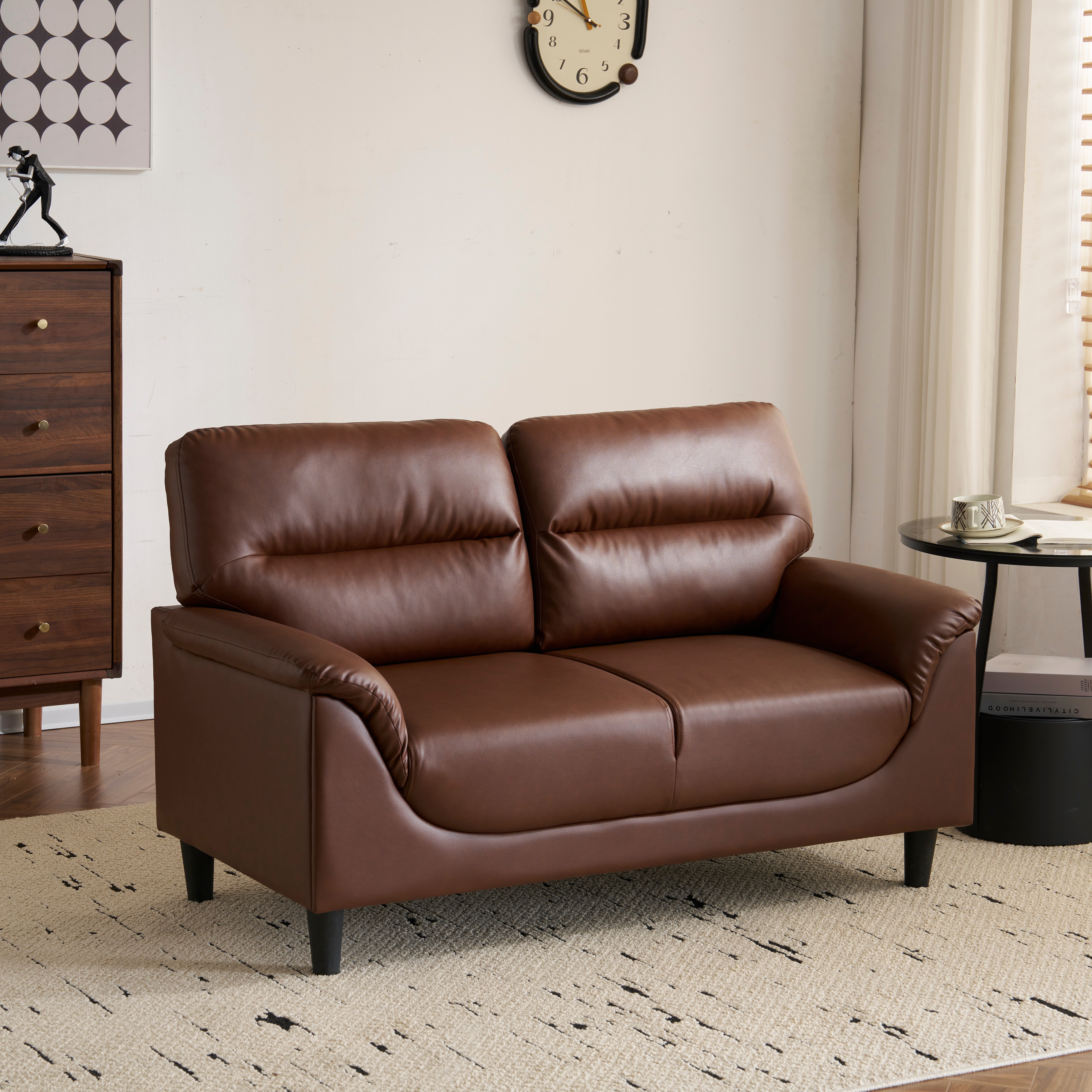 ソファ 二人掛け カウチ PUレザー モダン シンプル ソファー2P おしゃれ 座面肘掛け一体型 圧力分散 高品質 耐荷重 ソファ 二人掛け カウチ PUレザー モダン シンプル ソファー2P おしゃれ 座面肘掛け一体型 圧力分散 高品質 耐荷重