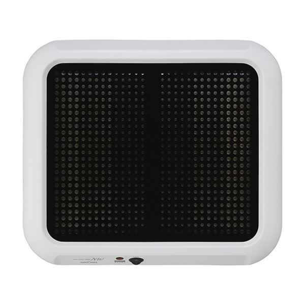 フットヒーター 足温器 約幅40×奥行35×高さ12.6cm ホワイト 無音 無排気 防滑用植毛加工 自動電源オフ リビング デスク下