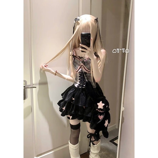 y2k 平成ギャル 姫ギャル リボン 猫耳 フリル パーカー レア y2k 平成