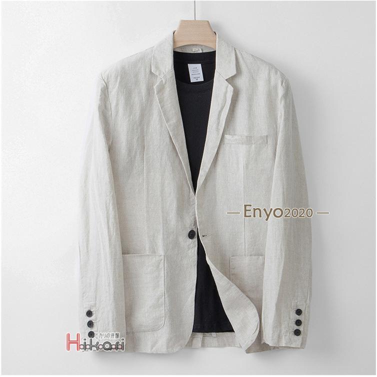 秋の新作 3日以内に発行 テーラードジャケット メンズ 長袖 夏 リネンジャケット ブレザー サマージャケット 麻100% ビジネス フォーマル 父の日 今日限りで