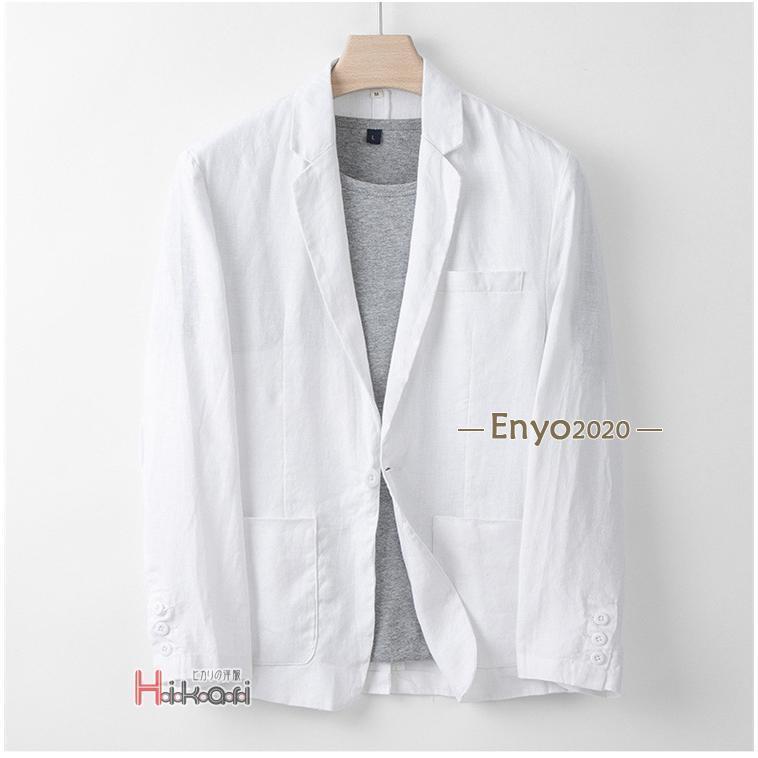 秋の新作 3日以内に発行 テーラードジャケット メンズ 長袖 夏 リネンジャケット ブレザー サマージャケット 麻100% ビジネス フォーマル 父の日 今日限りで