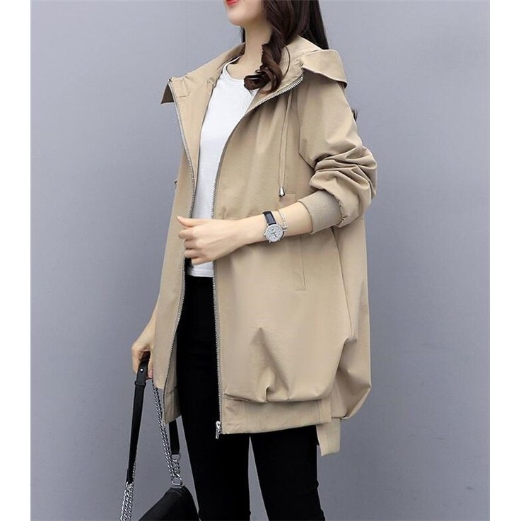 Hot!!!トレンチコート レディース スプリングコート 落ち感 フード付き ロングコート 春 コート カジュア Hot!!!トレンチコート レディース スプリングコート 落ち感 フード付き ロングコート 春 コート カジュア