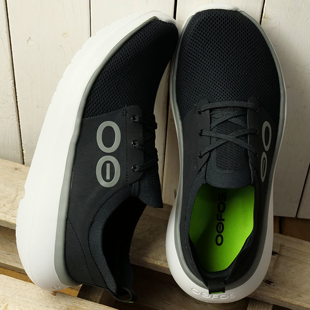 リカバリーシューズ メンズ ウーマイ ストライド [2000930004251] Men s OOmy Stride 靴 スニーカー 疲労回復 アフタースポーツ White/Black 正規取扱店