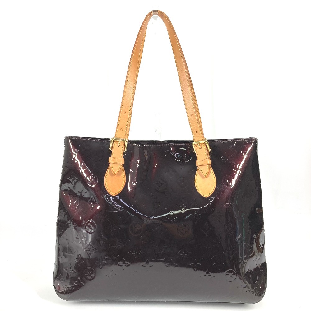 ショルダーバッグ M91994 ブレントウッド モノグラムヴェルニ カバン トートバッグ 肩掛け モノグラムヴェルニキャンバス アマラント パープル