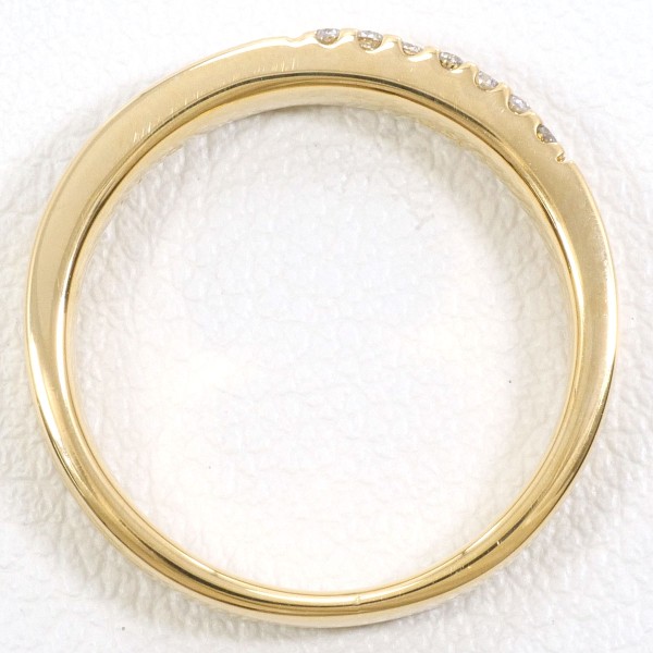 K18 18金 YG イエローゴールド リング 指輪 7.5号 ダイヤ 0.11 ジュエリー 中古 K18 18金 YG イエローゴールド リング 指輪 7.5号 ダイヤ 0.11 ジュエリー 中古