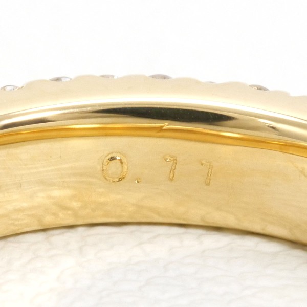 K18 18金 YG イエローゴールド リング 指輪 7.5号 ダイヤ 0.11 ジュエリー 中古 K18 18金 YG イエローゴールド リング 指輪 7.5号 ダイヤ 0.11 ジュエリー 中古