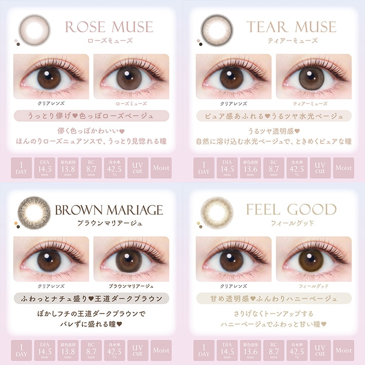 エバーカラーワンデー ナチュラルモイストレーベル UV 20枚入り 2箱