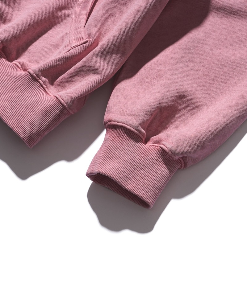 パーカー・フーディ AECA WHITE AECA WORLD WIDE HOODIE SWEATWASHED PINK AECA WHITE】 AECA WORLD WIDE HOODIE SWEAT : WASHED PINK パーカー