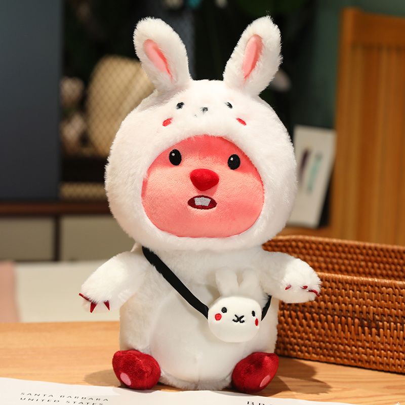 ビーバーloopyの新しいぬいぐるみが服を着ているビーバーネット赤超萌えかわいい誕生日プレゼントがギフトボックスに変わった ビーバーloopyの新しいぬいぐるみが服を着ているビーバーネット赤超萌えかわいい誕生日プレゼントがギフトボックスに変わった