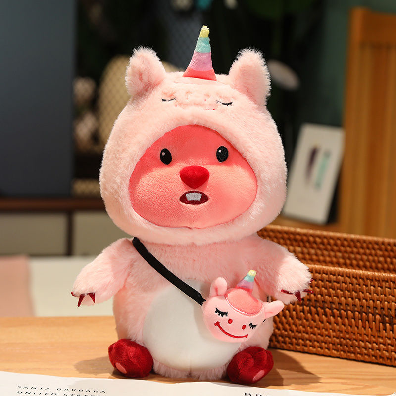 ビーバーloopyの新しいぬいぐるみが服を着ているビーバーネット赤超萌えかわいい誕生日プレゼントがギフトボックスに変わった ビーバーloopyの新しいぬいぐるみが服を着ているビーバーネット赤超萌えかわいい誕生日プレゼントがギフトボックスに変わった