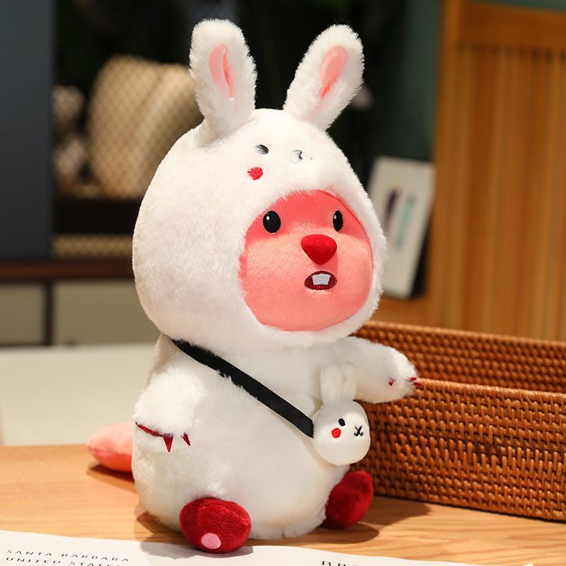 ビーバーloopyの新しいぬいぐるみが服を着ているビーバーネット赤超萌えかわいい誕生日プレゼントがギフトボックスに変わった ビーバーloopyの新しいぬいぐるみが服を着ているビーバーネット赤超萌えかわいい誕生日プレゼントがギフトボックスに変わった