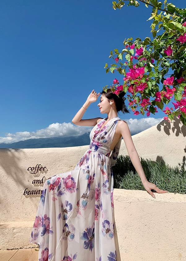 ワンピース 袖なし 花柄 夏ワンピ 可愛い ゆったり ロング丈 Vネック 着痩せ ハイウエスト 上品 セクシー 夏ワンピース 夏 リゾートワンピ 旅行 海 海辺 バカンス デート お出かけ S M L ワンピース 袖なし 花柄 夏ワンピ 可愛い ゆったり ロング丈 Vネック 着痩せ ハイウエスト 上品 セクシー 夏ワンピース 夏 リゾートワンピ 旅行 海 海辺 バカンス デート お出かけ S M L