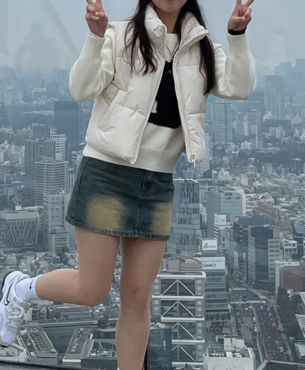 SPAO/CROP PUFFER ベスト/ダウン ベスト/SPJVE4TG01 CROP PUFFER ベスト/ダウン ベスト/SPJVE4TG01 ベスト