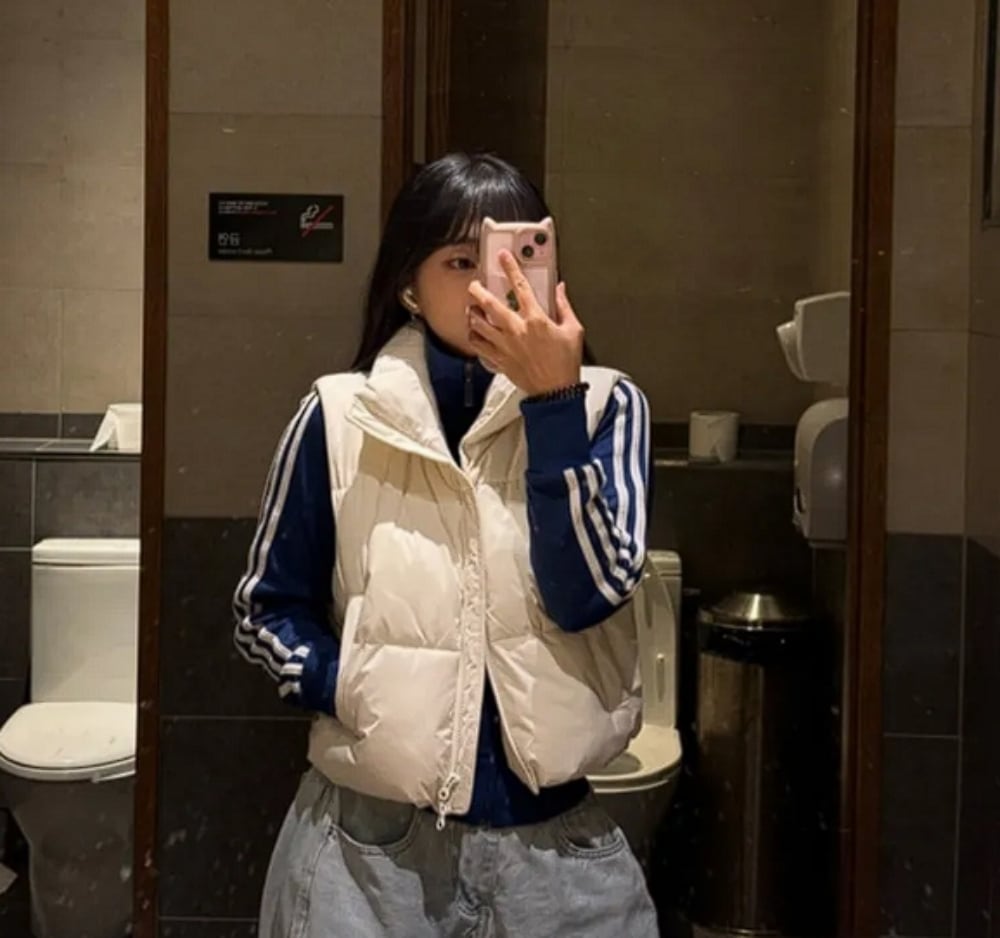 SPAO/CROP PUFFER ベスト/ダウン ベスト/SPJVE4TG01 CROP PUFFER ベスト/ダウン ベスト/SPJVE4TG01 ベスト