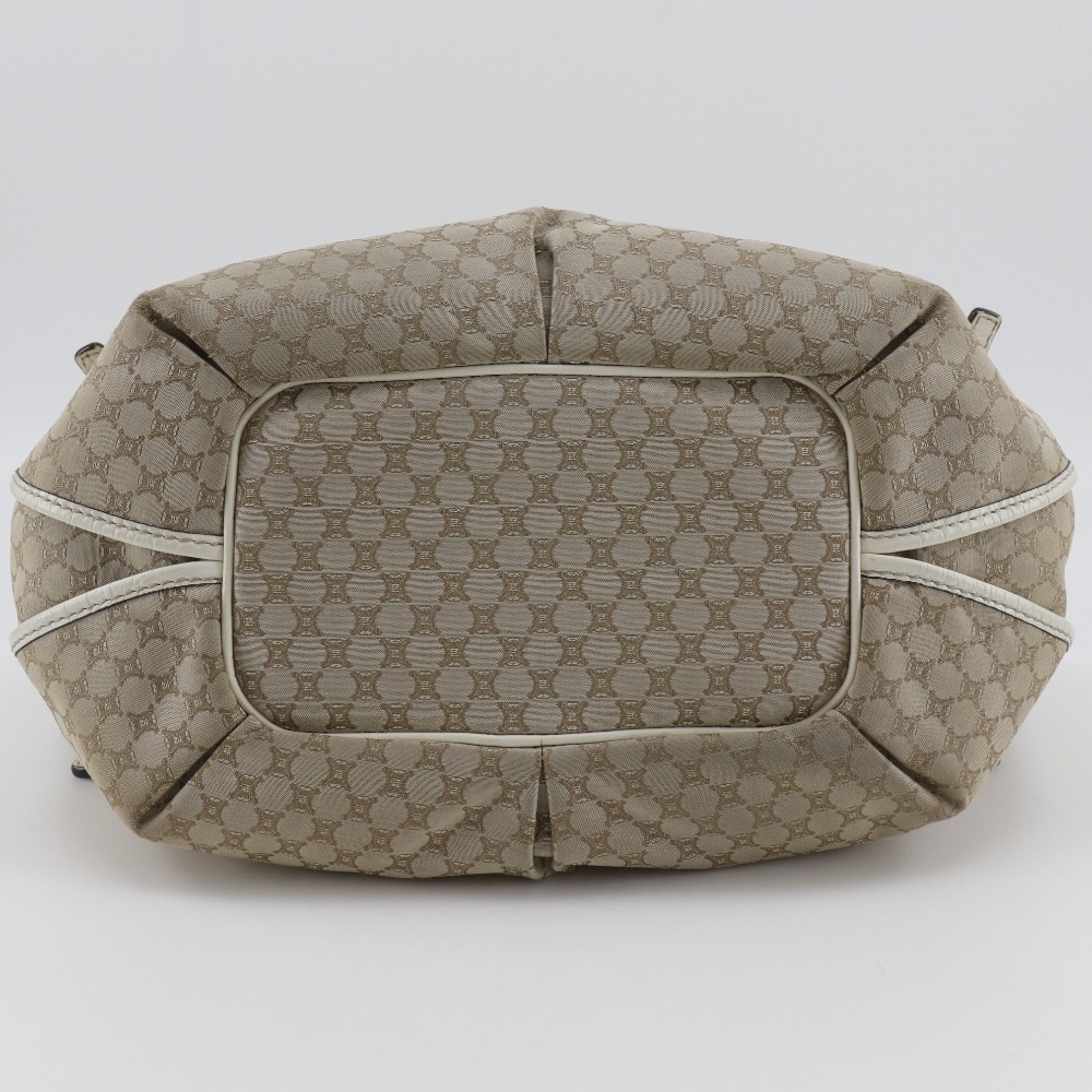 マカダム トートバッグ キャンバス クロコダイル ベージュ レディース 中古品