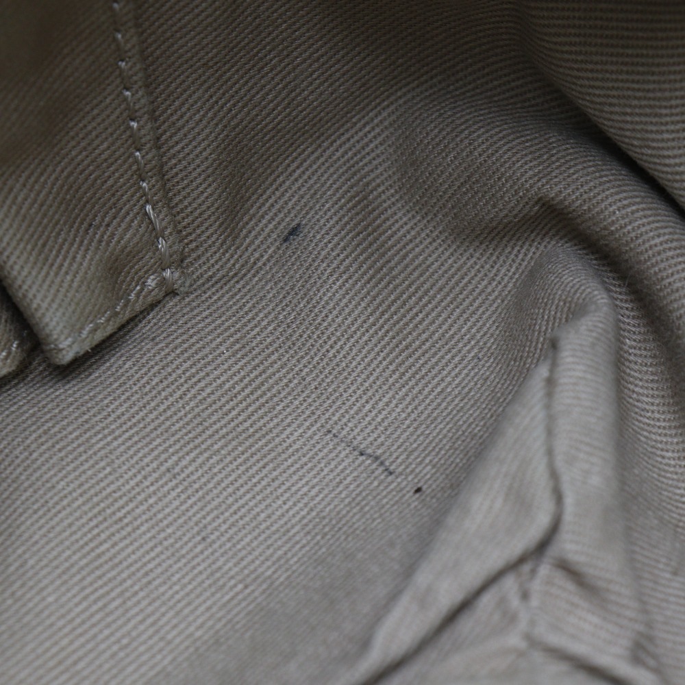 マカダム トートバッグ キャンバス クロコダイル ベージュ レディース 中古品