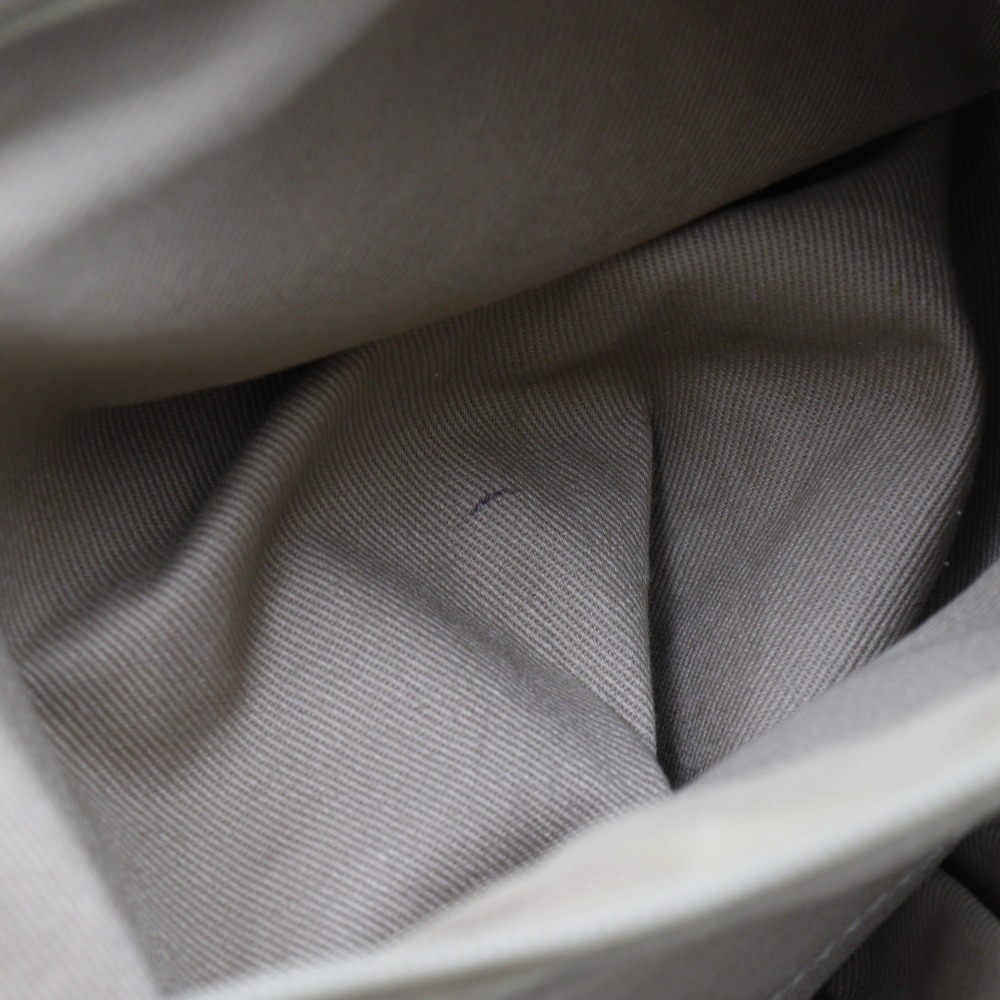 マカダム トートバッグ キャンバス クロコダイル ベージュ レディース 中古品