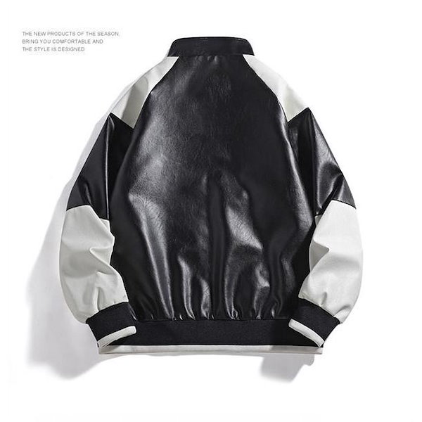 White&Black レザージャケット ライダースジャケット Black by