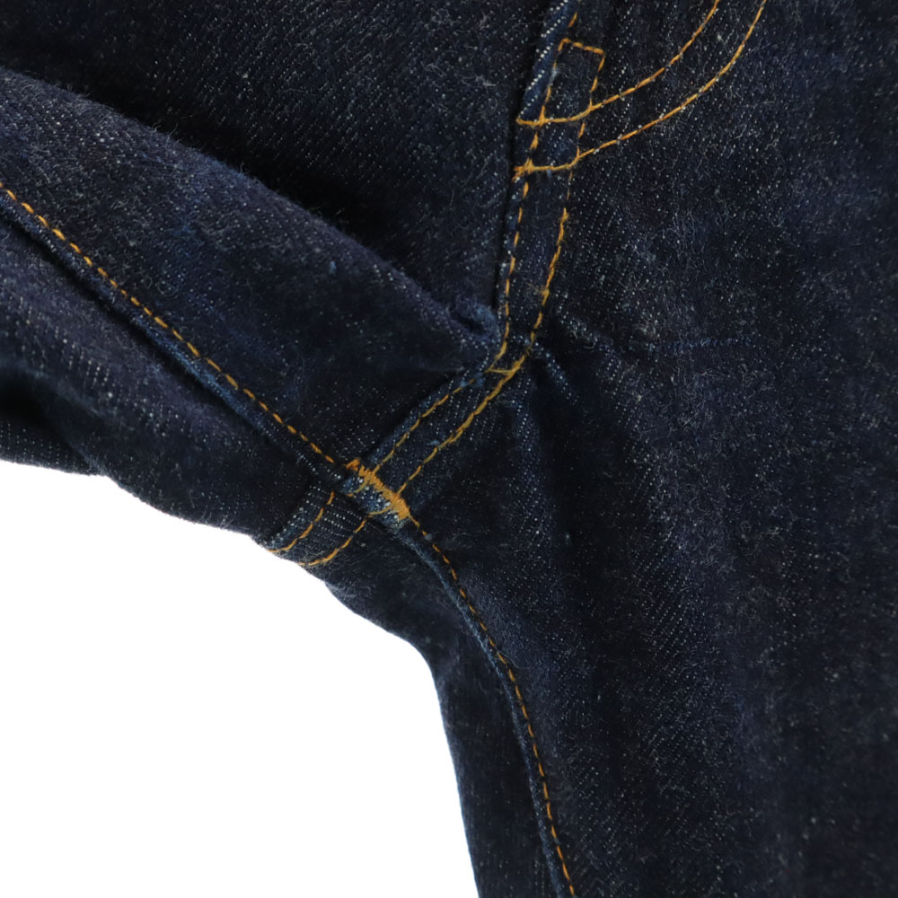 90s 米国製 裏リベット ビックE 赤耳 551ZXX バレンシア ストレートデニムパンツ ｗ28 ネイビー ジーンズ メンズ