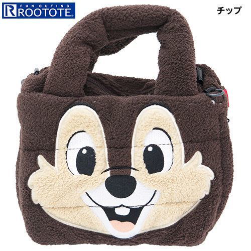 チップ＆デール 2way ミニ トートバッグ ダウンバッグ ディズニー ROOTOTE 27188cm ショルダーバッグ キャラクターグッズ通販  シネマコレクション