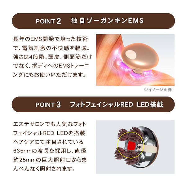 Qoo10] ゾーガンキンスカルプ EMS(低周波)