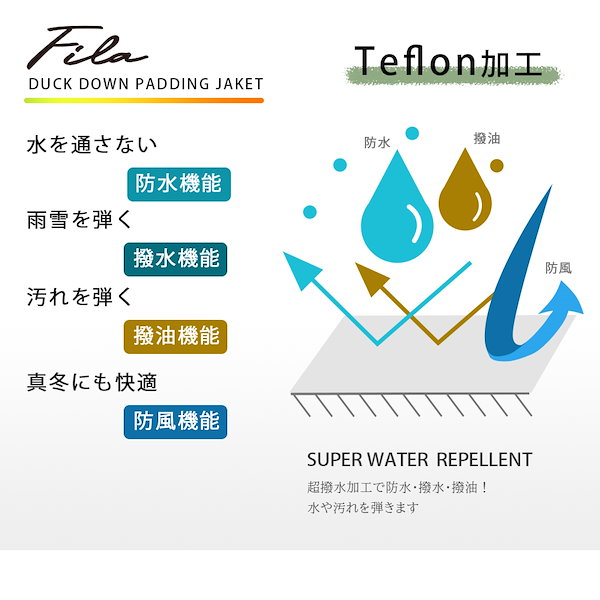 Qoo10] フィラ ダウン ジャケット アウター メンズ レ