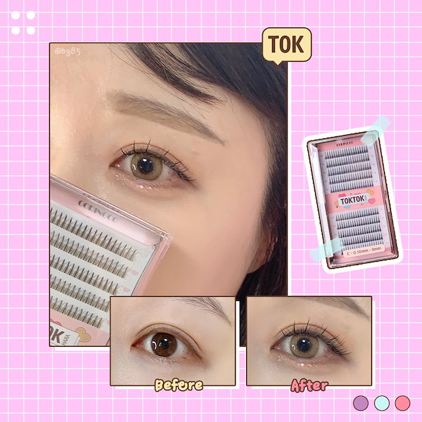 [大容量+Gift] トクトクハラ フィルターまつ毛 21種 TOKTOKHARA EYELASH