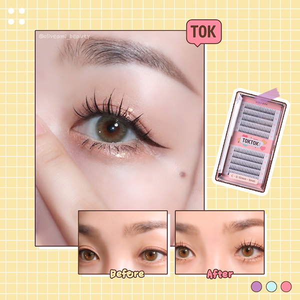 [大容量+Gift] トクトクハラ フィルターまつ毛 21種 TOKTOKHARA EYELASH