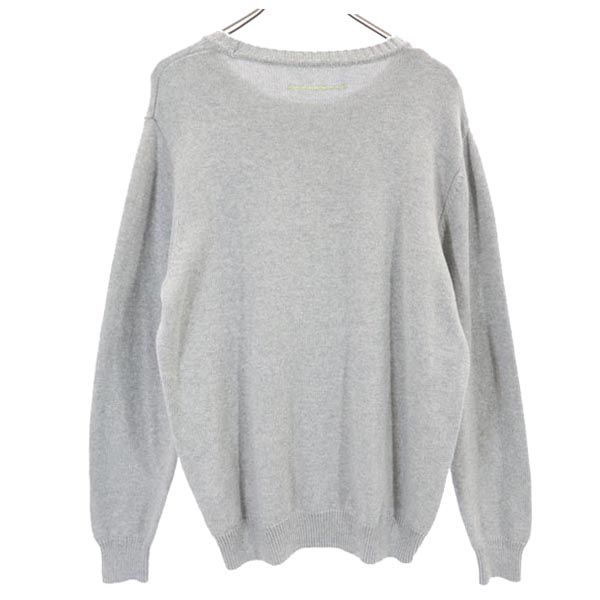 木梨サイクル 長袖 コットン ニット L グレー系 KINASHI CYCLE セーター ロゴ メンズ 木梨サイクル 長袖 コットン ニット L グレー系 KINASHI CYCLE セーター ロゴ メンズ