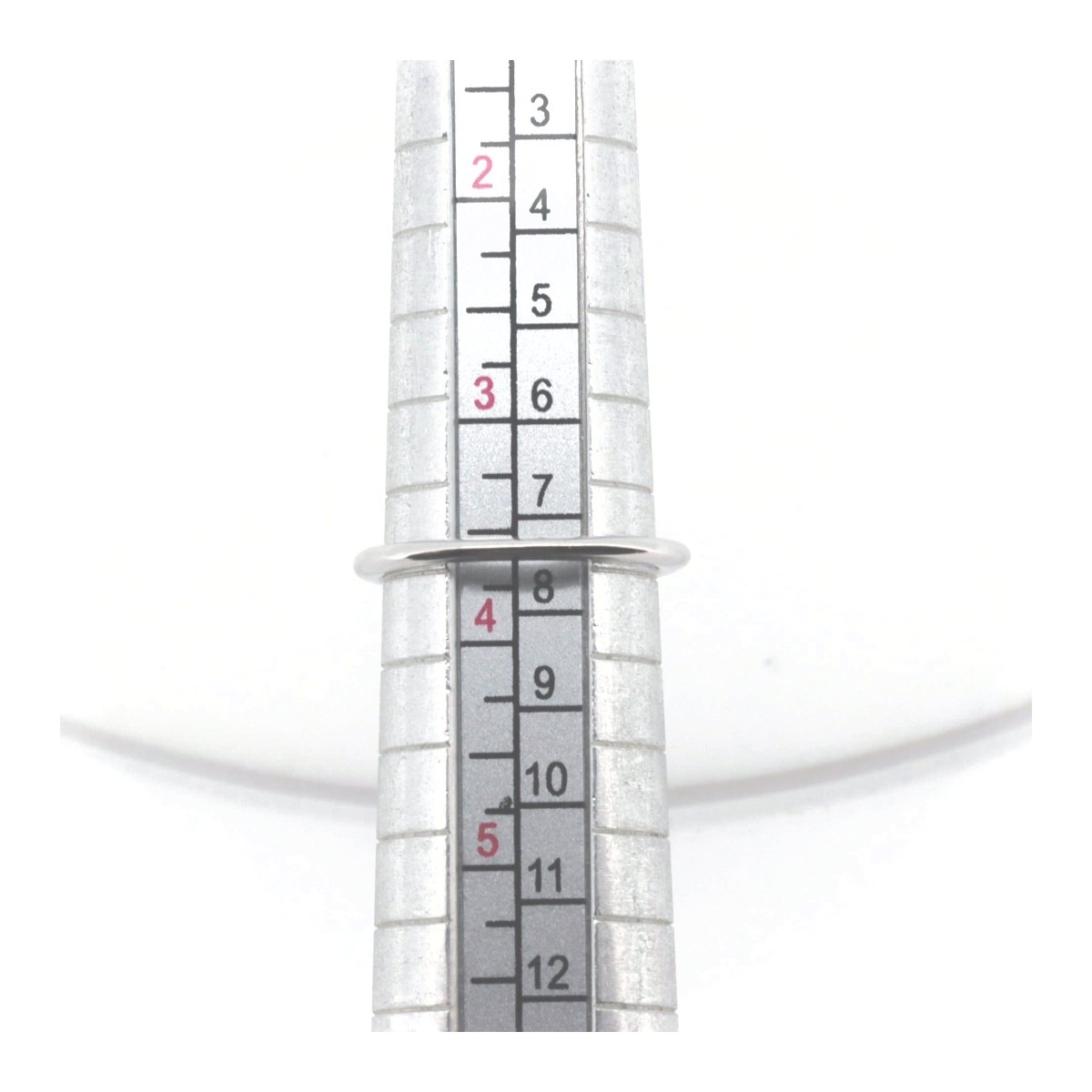 ピンク色石 ダイヤモンド リング 指輪 0.01ct 5.5号 K18WG(18金 ホワイトゴールド) 質屋出品
