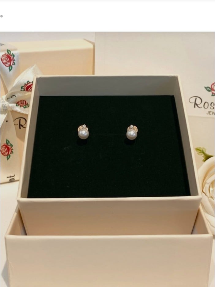 シルバーパール ピアス RC0129