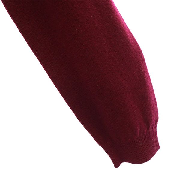 プリングルオブスコットランド ウール 長袖 Vネック セーター S レッド Pringle of Scotland ニット メンズ