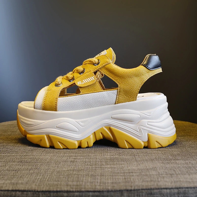 母の日【レトロ】ピープトゥサンダル レディース 8cm厚底 メッシュ 紐結び 2025夏 脚長見え 柔らか トレンド 母の日【レトロ】ピープトゥサンダル レディース 8cm厚底 メッシュ 紐結び 2025夏 脚長見え 柔らか トレンド