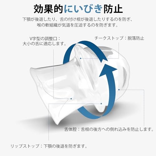 Qoo10] いびき防止グッズ 舌用マウスピース いび