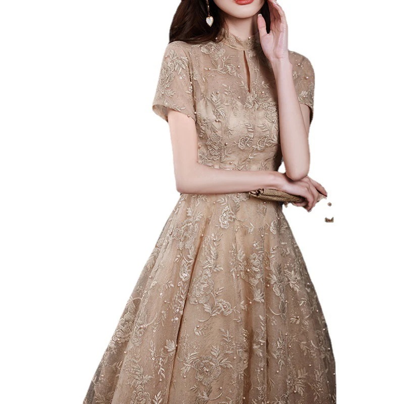 パーティードレスシャンパン・ドレス次総会の作ドレス