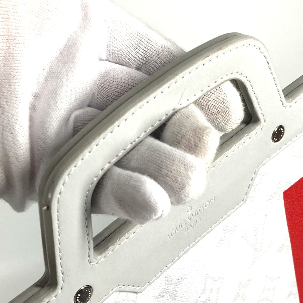 トートバッグ M44627 フラットヴェルティカルトート モノグラムホワイト 2WAYバッグ ショルダーバッグ 斜め掛け ハンドバッグ モノグラムキャンバス ホワイト