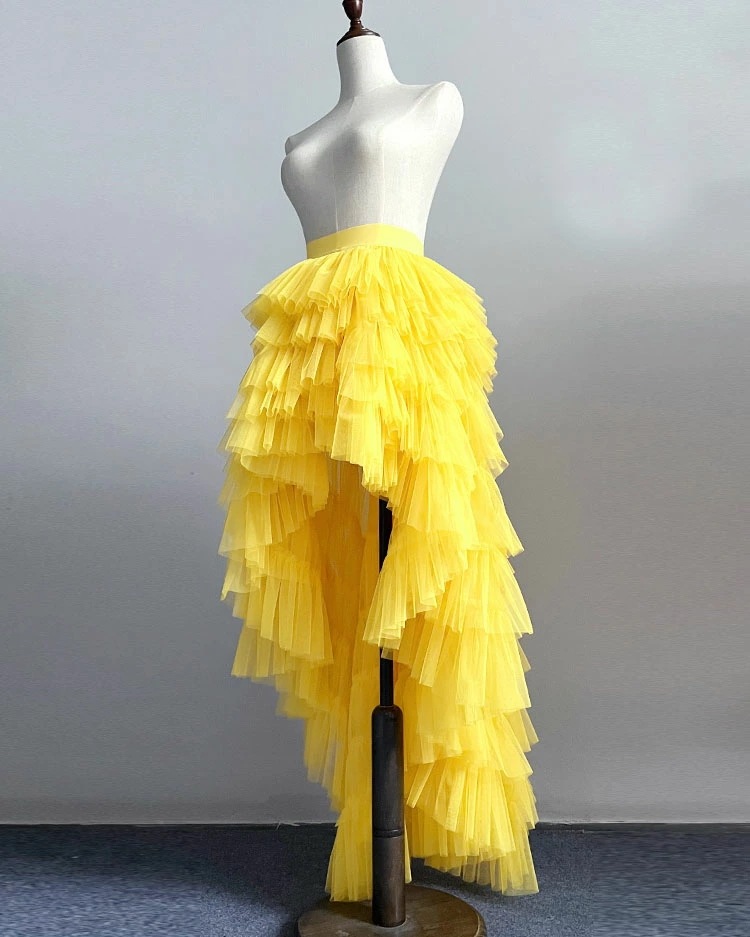 フィッシュテール スカート チュチュスカート 大人 チュールドレス ふんわり 前短後長 ロング丈 セクシー 舞台 ステージ衣装 燕尾 スカート ロック パンク ジャズ ダンス スカート コスプレ 演奏